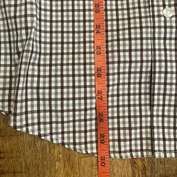 Texas A&M Button Up Shirt Mens Large Maroon Gray Plaid Embroidered Logo Aggies - Picture 11 of 11